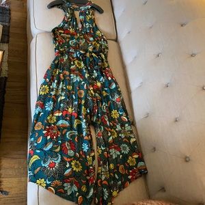 Anthropologie floral Jumpsuit
